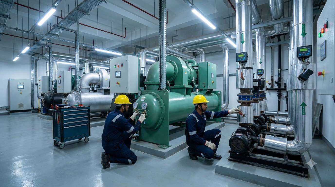 Water and air cooled chiller installation and AMC service