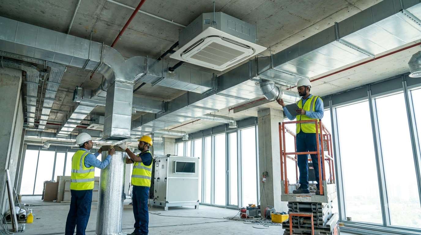Ductable and central air conditioning for showrooms and auditoriums
