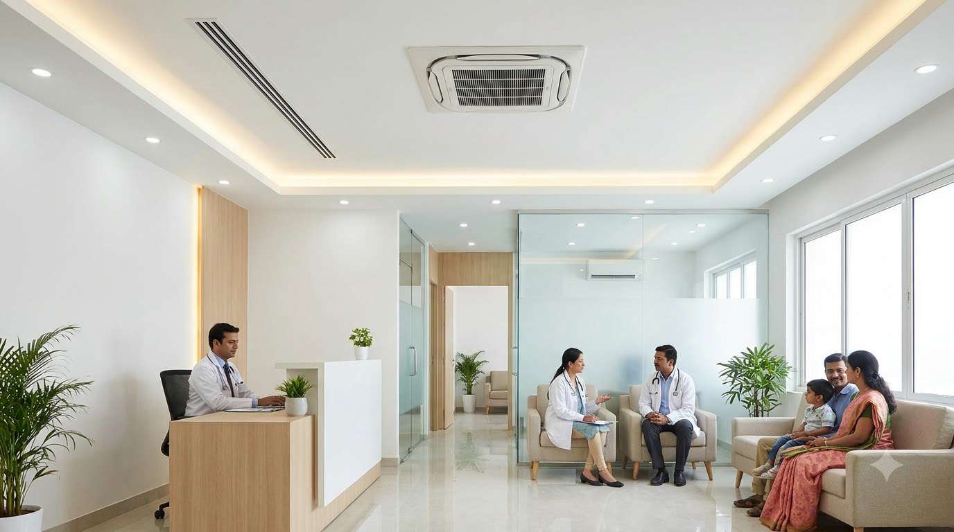 Commercial AC solutions for clinics and healthcare facilities