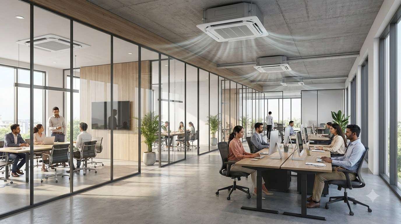 Commercial AC solutions for offices and coworking spaces